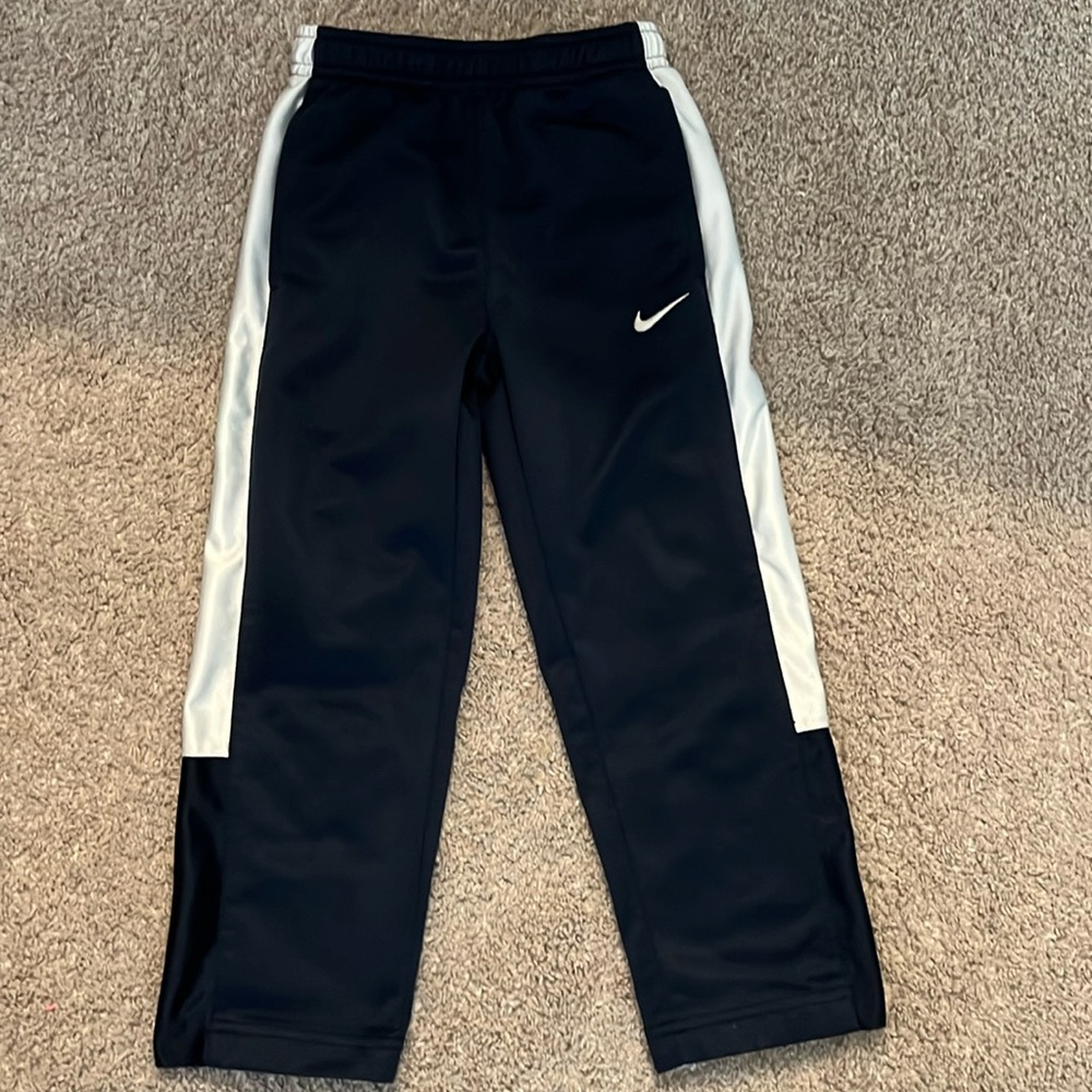 Navy blue and white toddler Nike pants, size 4t